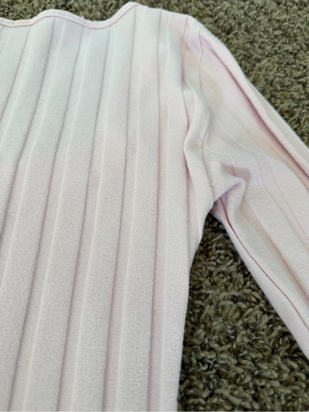 Free People Ribbed Square-Neck Button Front Top - Light Pink - Picture 11 of 11